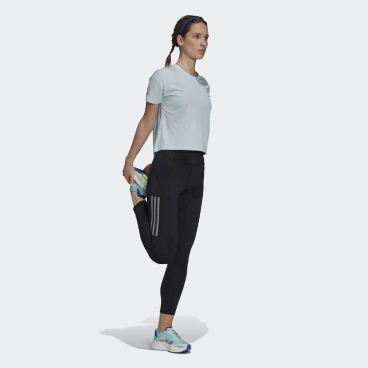 Leggings De Corrida Pretas Da Adidas Run 7/8