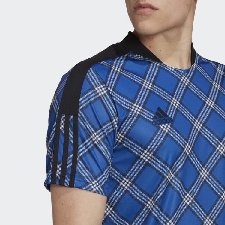Camisa Tiro Azul Royal Adidas