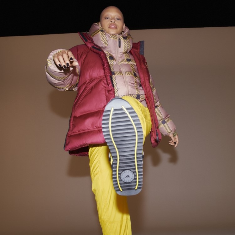 Adidas By Stella Mccartney Colete De Inverno Acolchoado Fashion Bordô