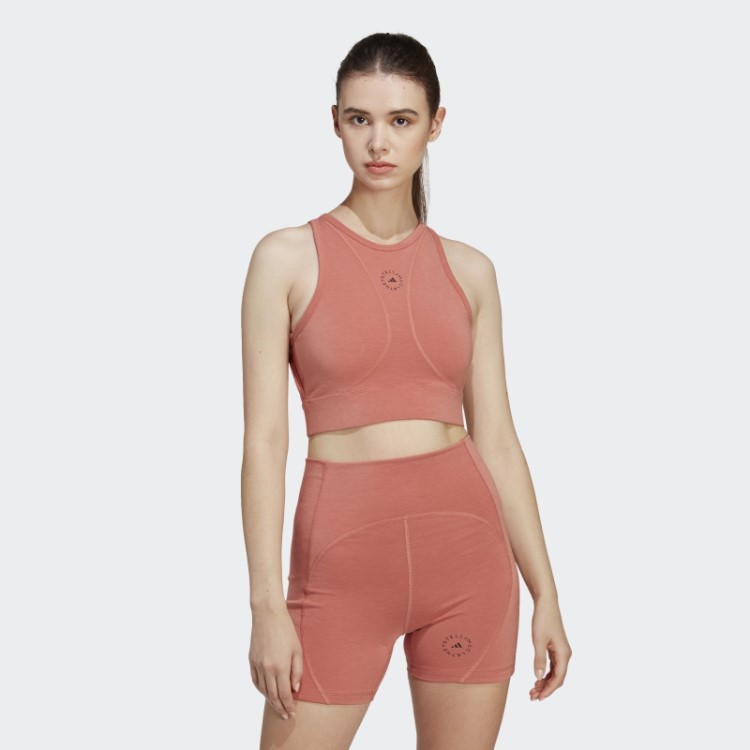 Adidas By Stella Mccartney Truestrength Yoga Crop Top Earth