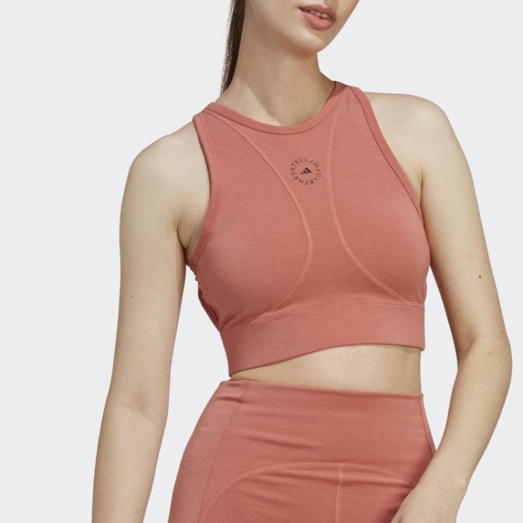 Adidas By Stella Mccartney Truestrength Yoga Crop Top Earth