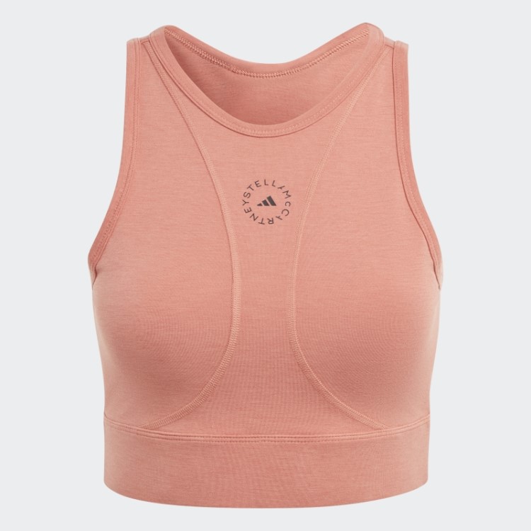 Adidas By Stella Mccartney Truestrength Yoga Crop Top Earth
