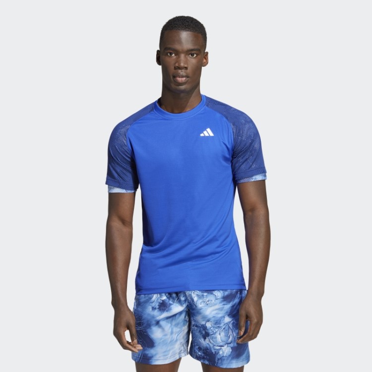 Camiseta Melbourne Tennis Heat.rdy Raglan Azul Adidas