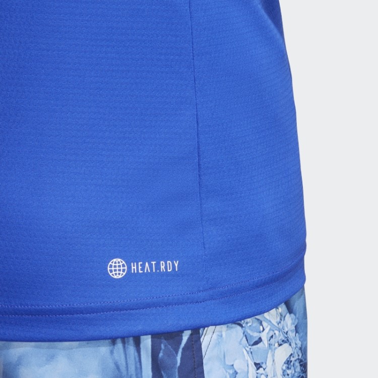 Camiseta Melbourne Tennis Heat.rdy Raglan Azul Adidas