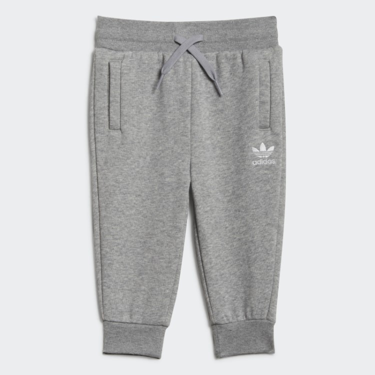 Conjunto De Tripulação Adicolor Cinza Médio Adidas