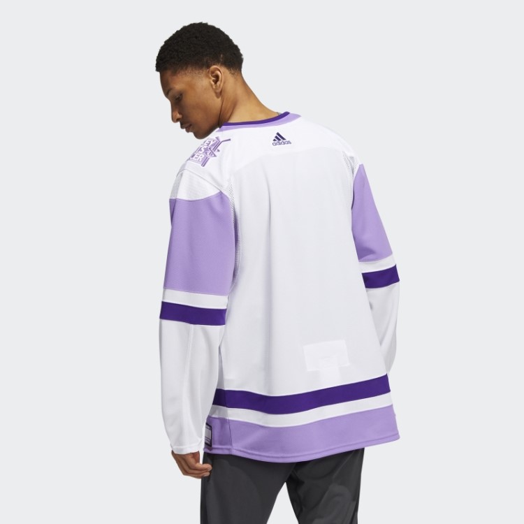 Camisa Branca Adidas Flames Hóquei Luta Contra O Câncer