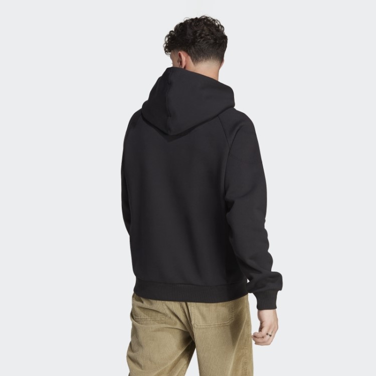 Adidas Lounge Moletom Com Capuz De Lã Preto
