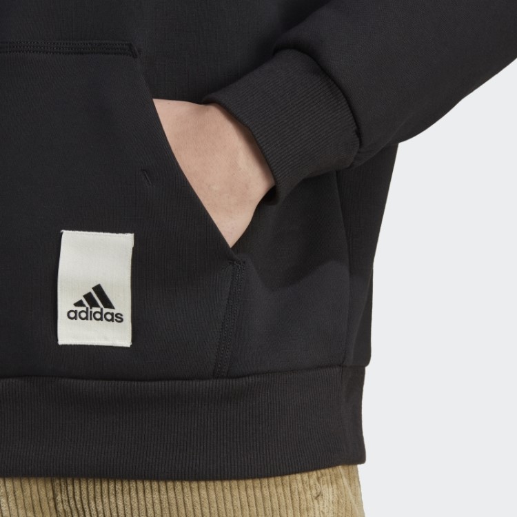 Adidas Lounge Moletom Com Capuz De Lã Preto