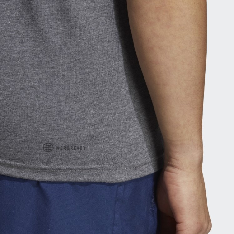 Camiseta Sem Mangas Para Treino Adidas Train Essentials Feelready Em Urze Cinza Escuro