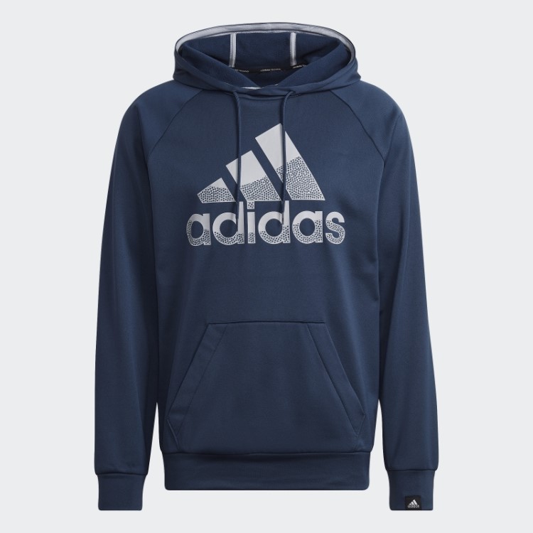 Moletom Com Capuz Adidas Aeroready Game And Go Big Logo Navy