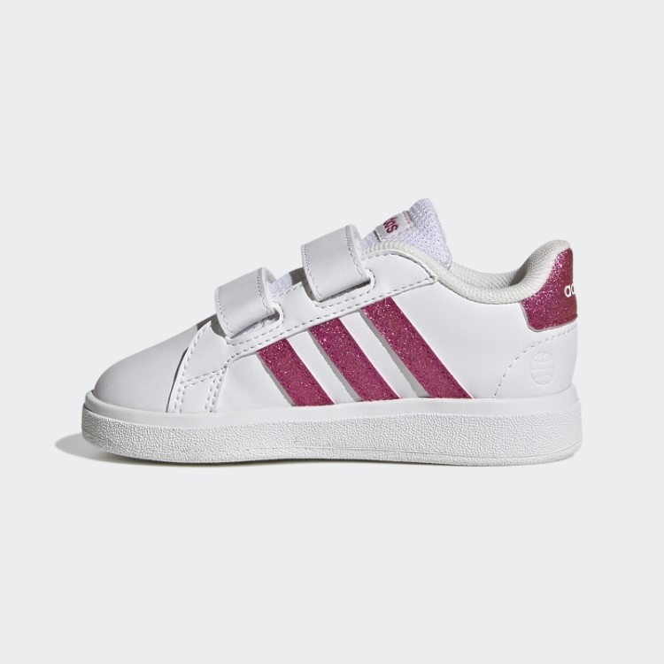Tênis Adidas Grand Court Estilo De Vida Hook And Loop Real Magenta
