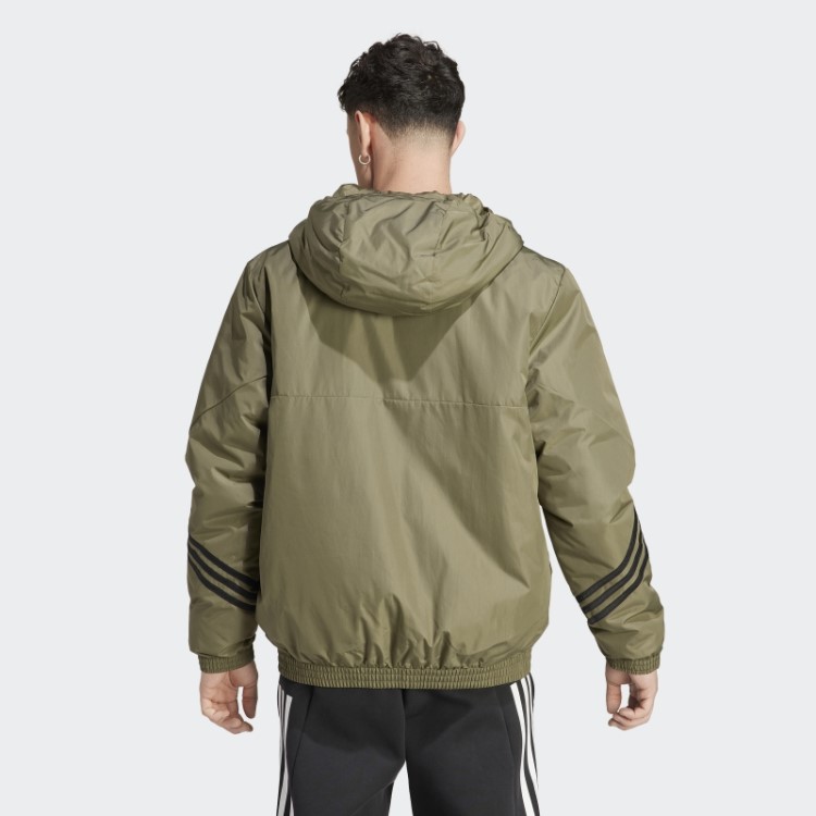 Jaqueta Esportiva Com Capuz Adidas Olive