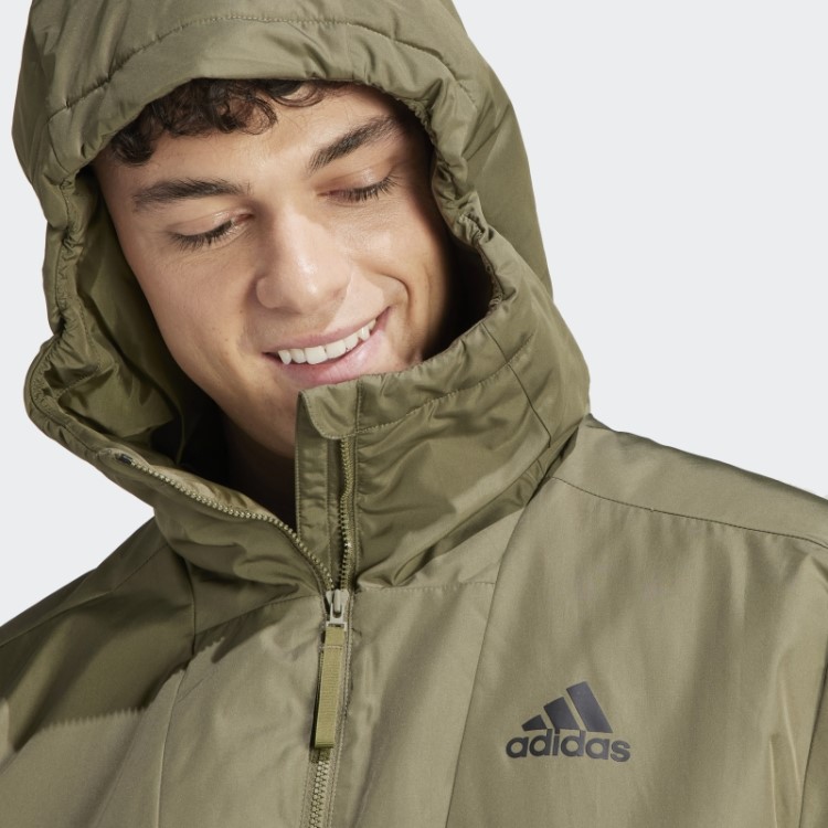 Jaqueta Esportiva Com Capuz Adidas Olive