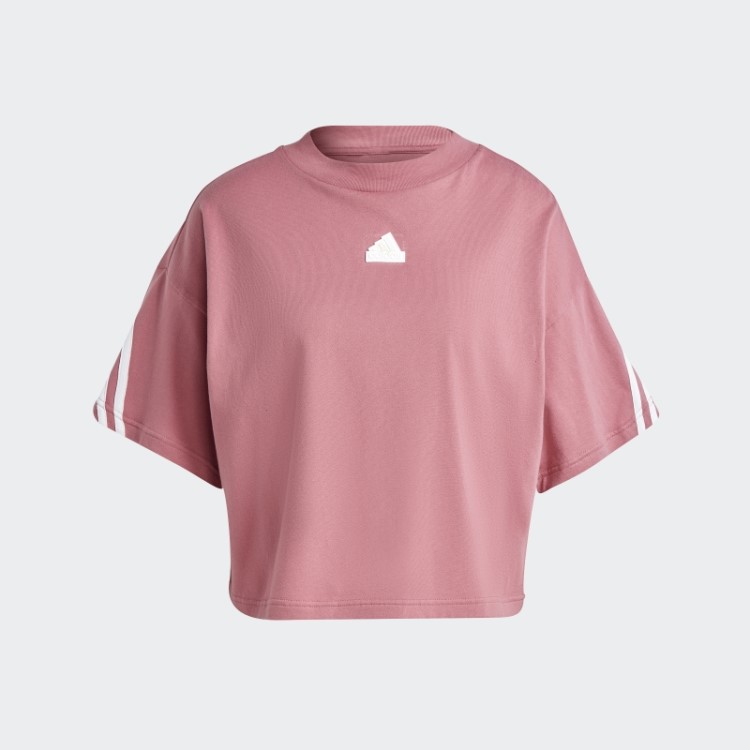 Camiseta Com As Três Listras Pink Future Icons Da Adidas