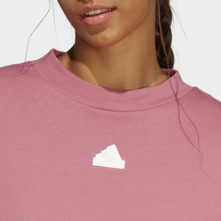 Camiseta Com As Três Listras Pink Future Icons Da Adidas