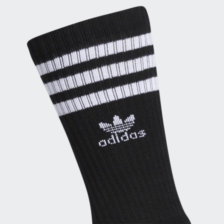 Meias Roller Crew Adidas Pretas