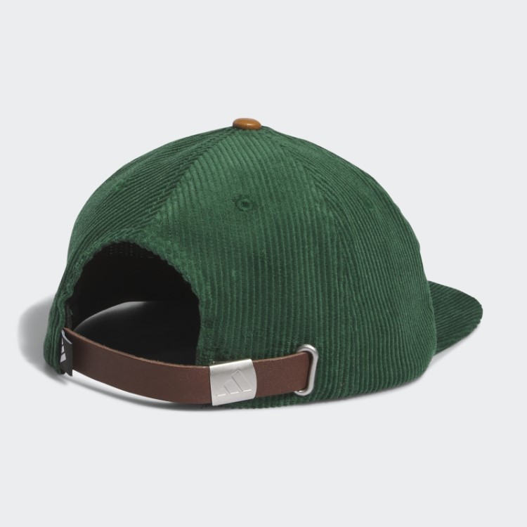 Chapéu De Corda De Cinco Painéis De Couro De Veludo Verde Escuro Adidas