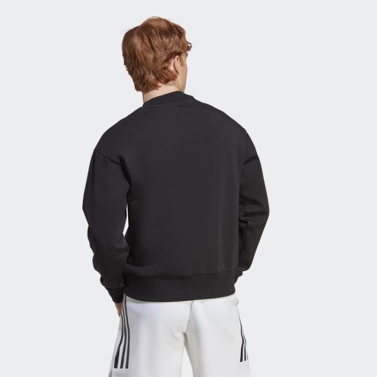 Adidas Future Icons Badge Of Sport Crew Sweatshirt Black