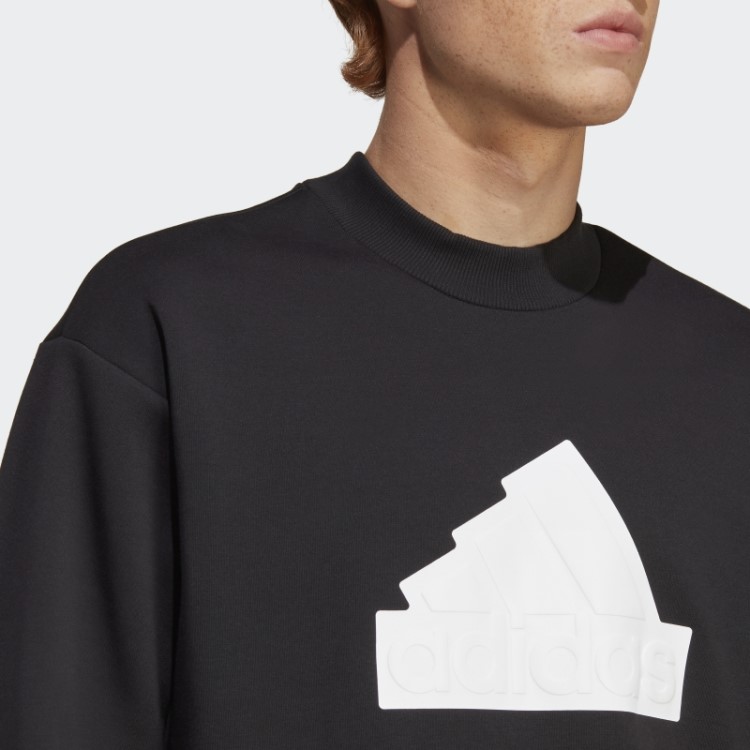 Adidas Future Icons Badge Of Sport Crew Sweatshirt Black