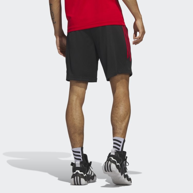 Shorts De Basquete Legends 3 Listras Preto Adidas