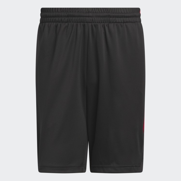 Bermuda De Basquete Adidas Legends 3 Listras Moda Preta