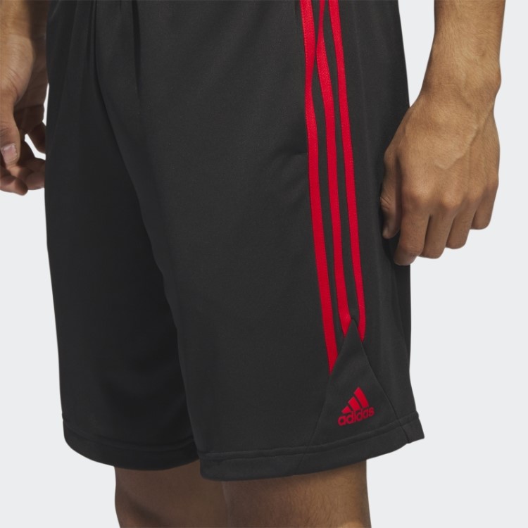 Bermuda De Basquete Adidas Legends 3 Listras Moda Preta