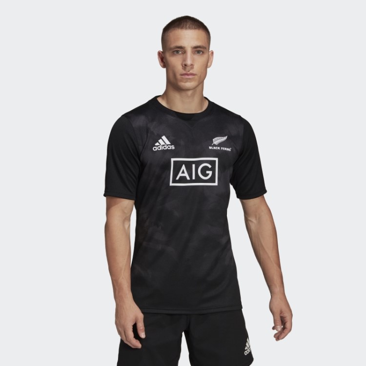 Samambaias Pretas Rugby Primeblue Réplica Home Jersey Adidas Preto Estiloso