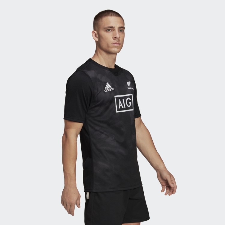Samambaias Pretas Rugby Primeblue Réplica Home Jersey Adidas Preto Estiloso