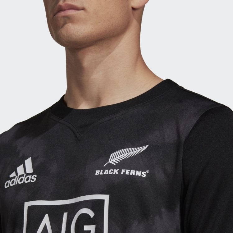 Samambaias Pretas Rugby Primeblue Réplica Home Jersey Adidas Preto Estiloso