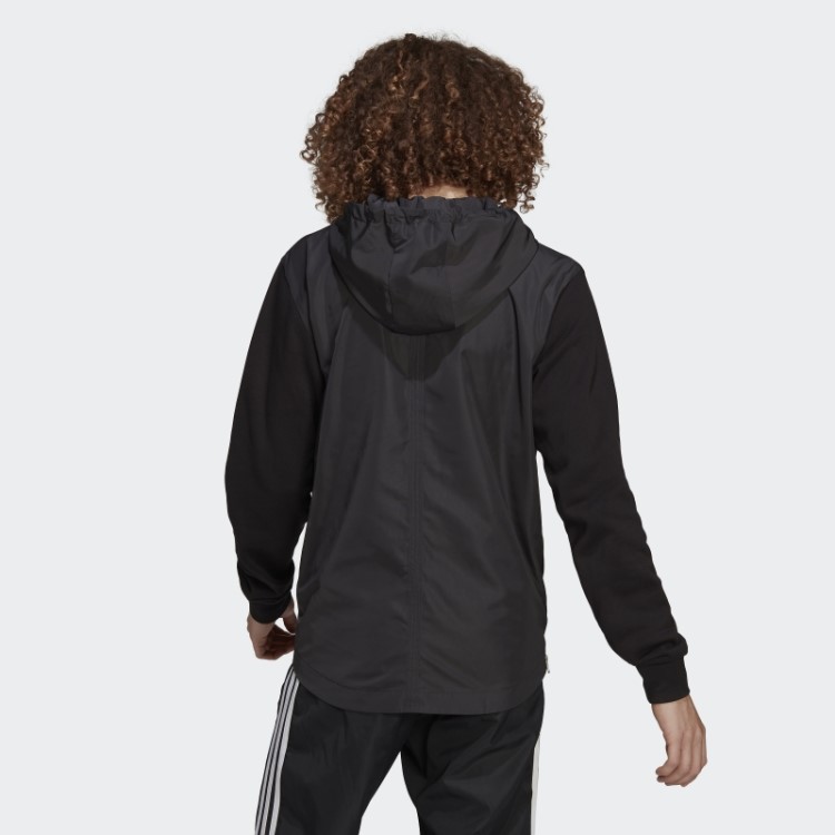 Moletom Adicolor Classics Com Capuz Em Tecido Clash Trefoil Preto Adidas