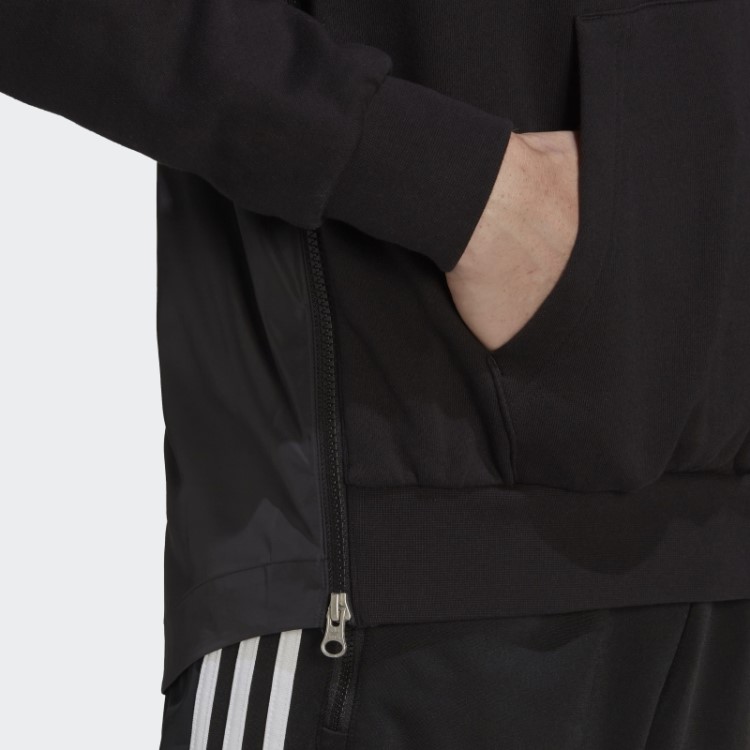 Moletom Adicolor Classics Com Capuz Em Tecido Clash Trefoil Preto Adidas