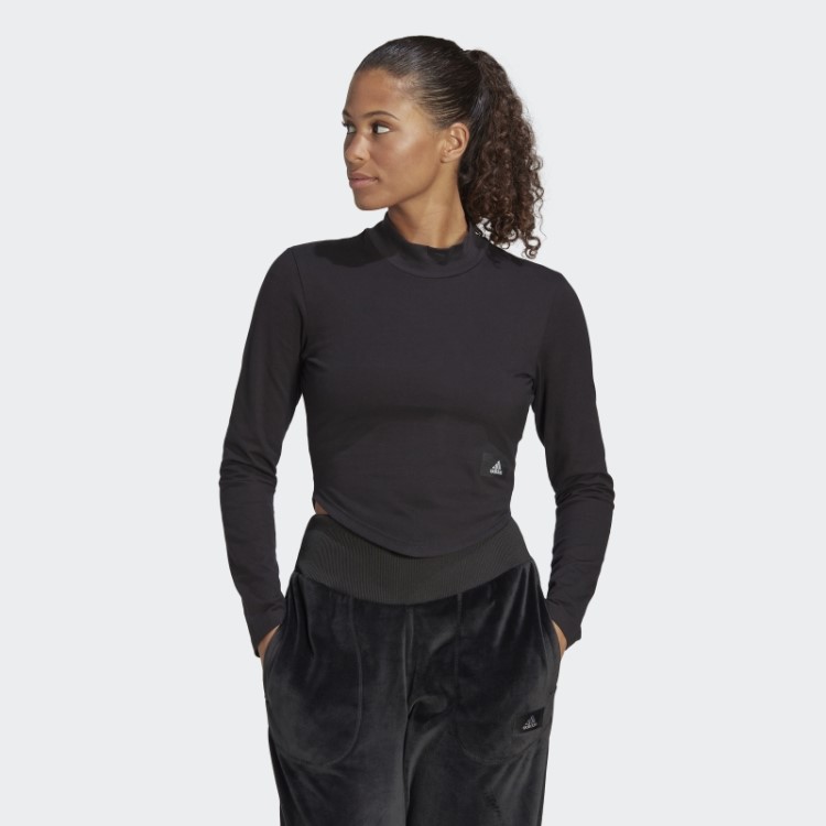 Top Preto Adidas Gola Careca