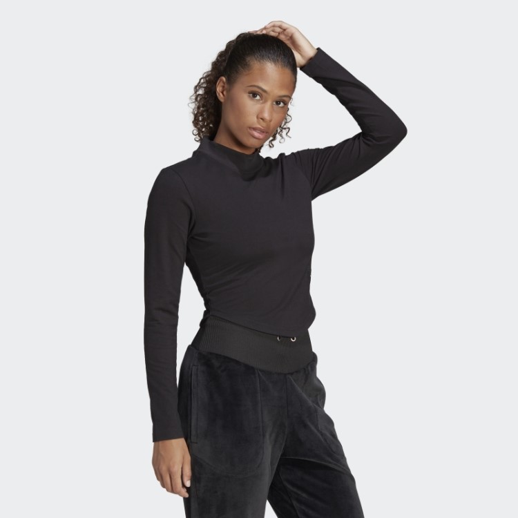 Top Preto Adidas Gola Careca