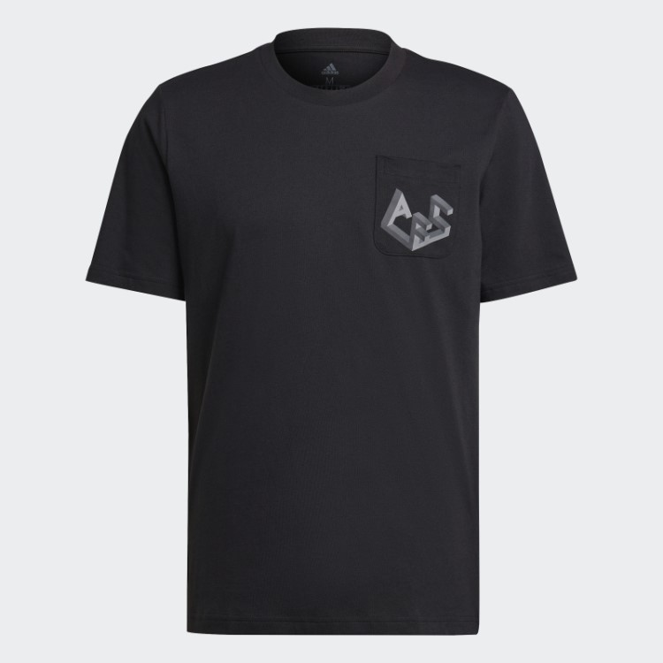 Camiseta Com Estampa Arsenal Adidas Preta