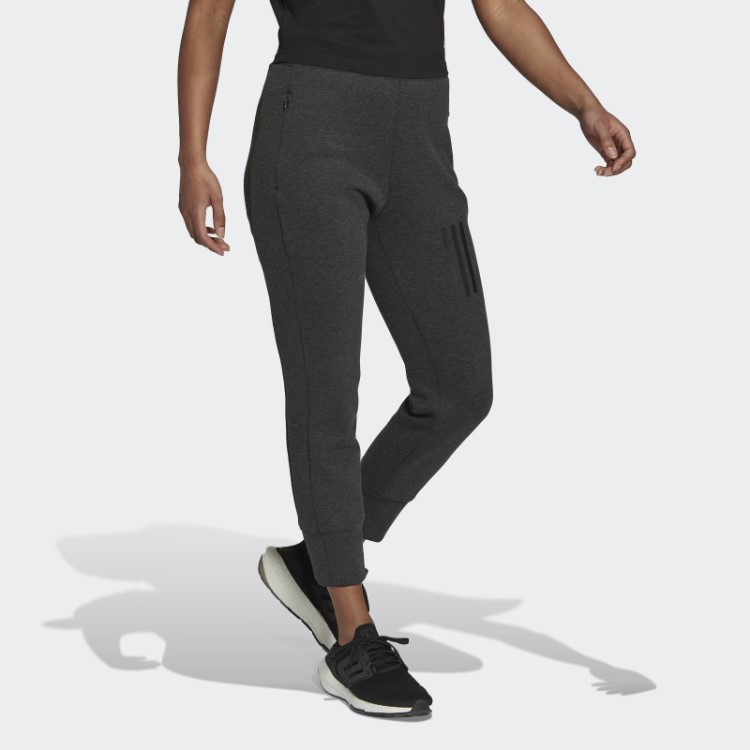 Calça Cintura Alta Missão Vitória Slim Fit Preto Melange Adidas