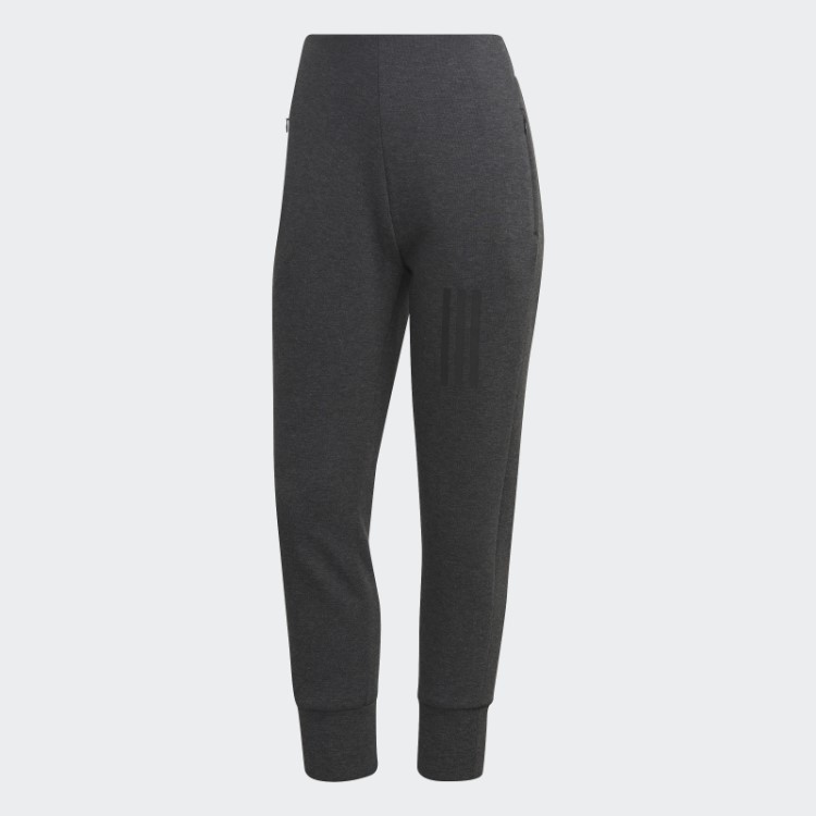 Calça Cintura Alta Missão Vitória Slim Fit Preto Melange Adidas