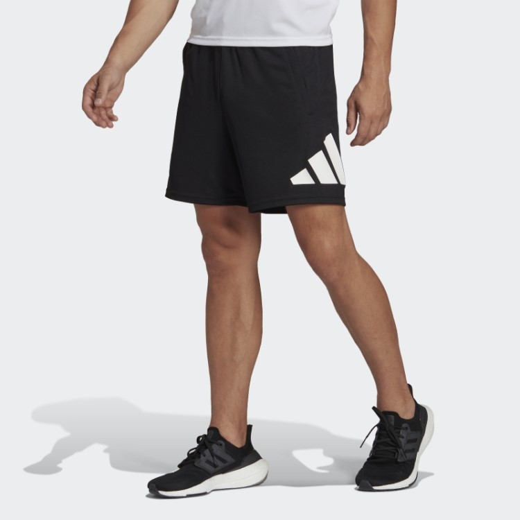 Bermuda De Treino Com Logo Train Essentials Preto Adidas