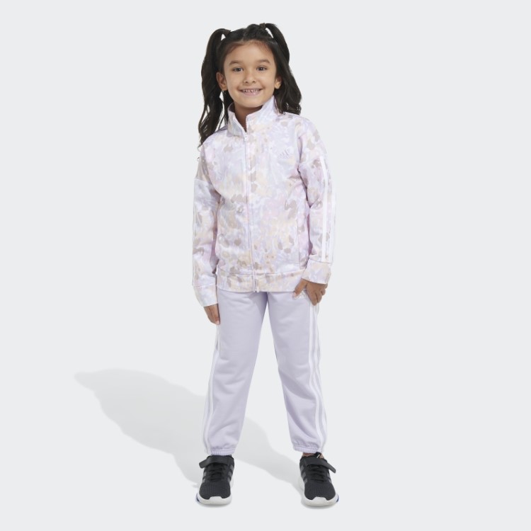 Conjunto Tricô Branco Com Estampa Adidas
