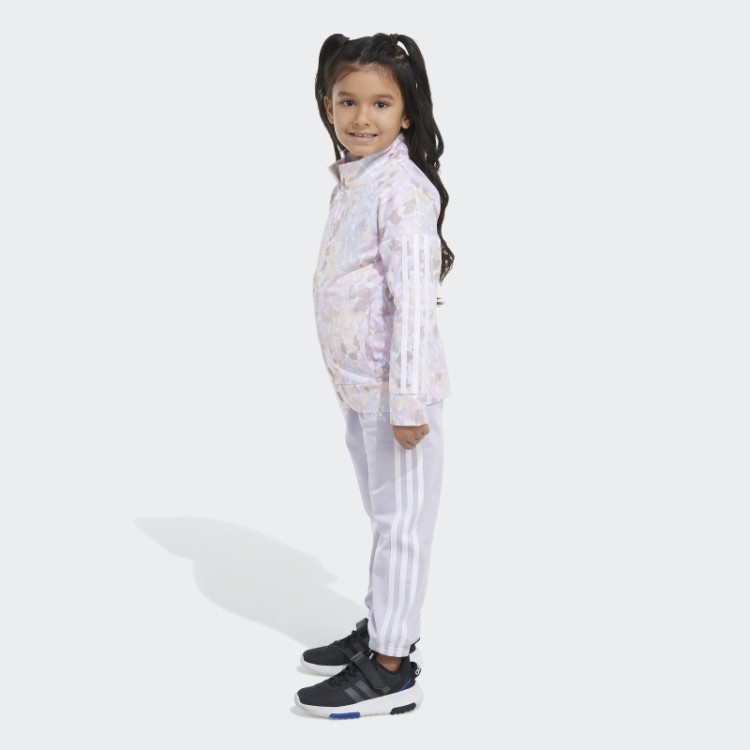 Conjunto Tricô Branco Com Estampa Adidas