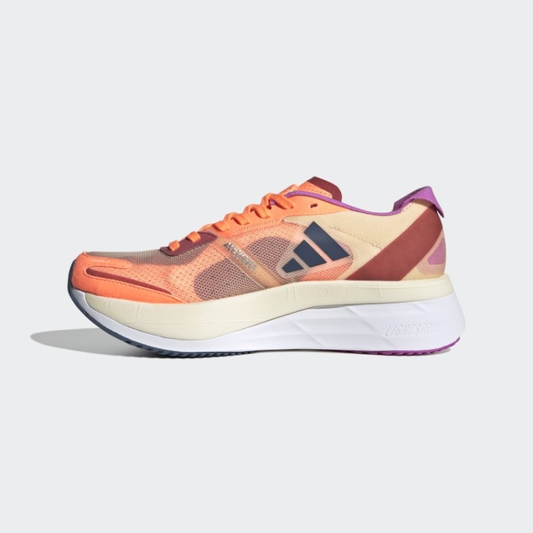 Adidas Adizero Boston 11 Tênis De Corrida Bege Orange