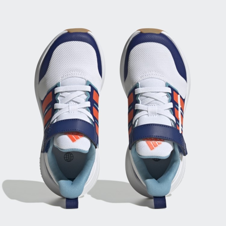 Tênis Adidas White Fortarun 2.0 Cloudfoam Com Renda Elástica
