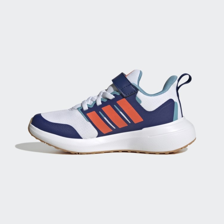 Tênis Adidas White Fortarun 2.0 Cloudfoam Com Renda Elástica