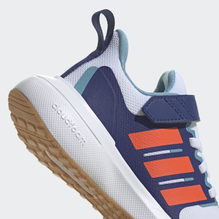 Tênis Adidas White Fortarun 2.0 Cloudfoam Com Renda Elástica