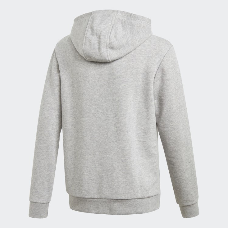 Moletom Com Capuz Trefoil Adidas Cinza Médio