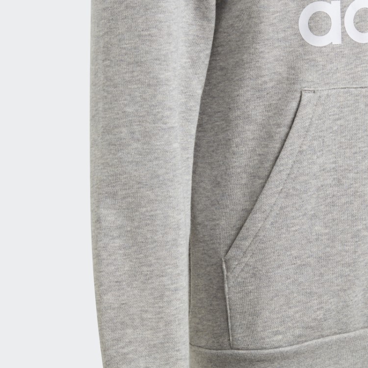 Moletom Com Capuz Trefoil Adidas Cinza Médio