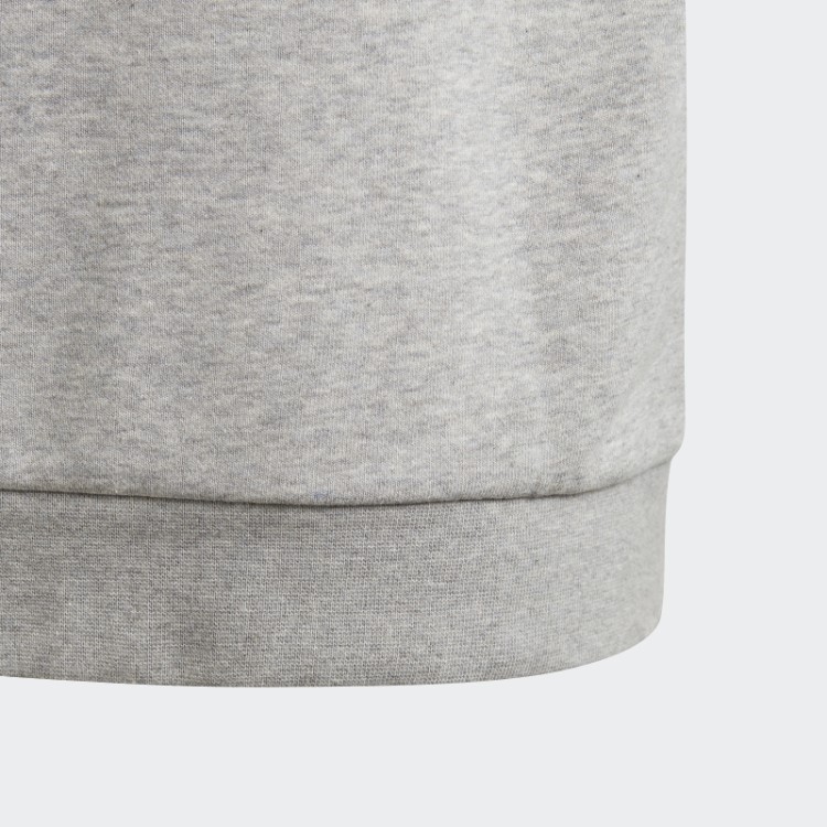 Moletom Com Capuz Trefoil Adidas Cinza Médio