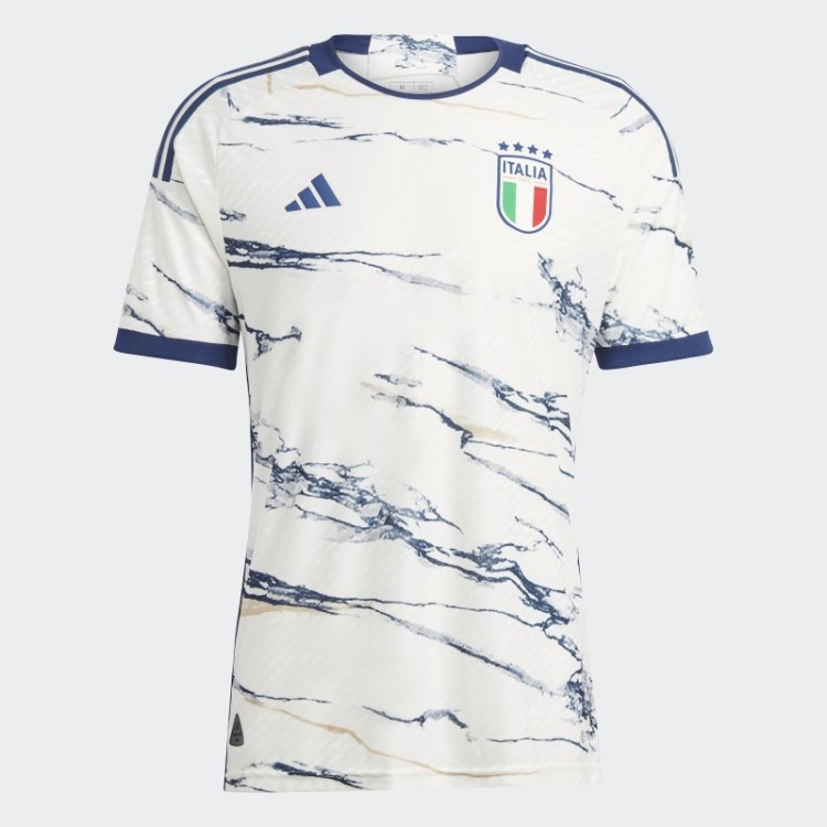 Itália 23 Away Camisa Autêntica Branca Adidas