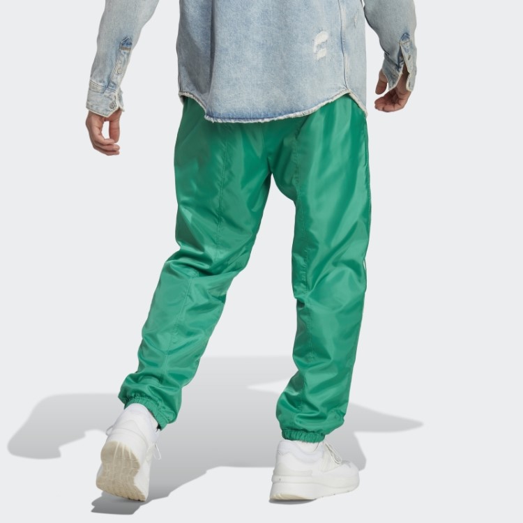 Calça Em Tecido Colorblock Verde Corte Adidas