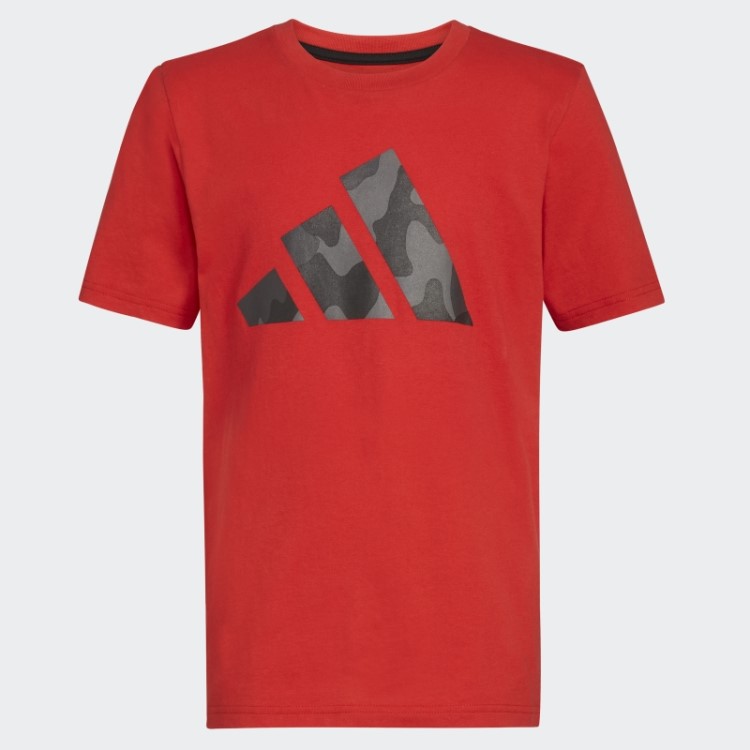 Camiseta Escarlate Adidas Ss Camo Logo
