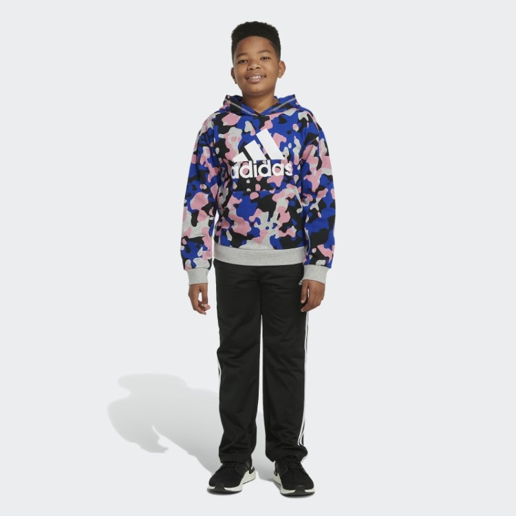 Pulôver Camo Allover Com Capuz Cinza Médio Adidas
